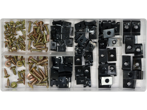 Piese standardizate pentru atelier - 170 PCS BODYWORK NUTS AND SCREWS ASSORTMENT