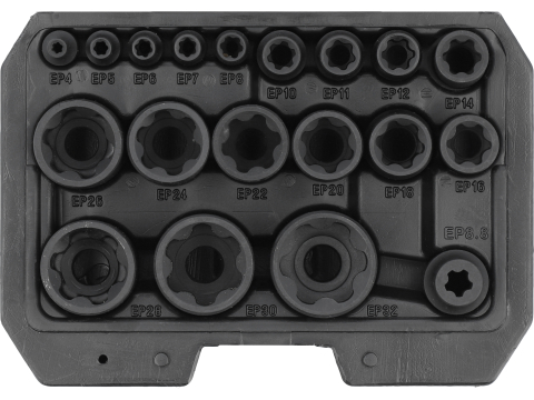 Chei și tubulare - SOCKET SET 19 PCS