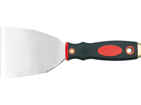 Unelte pentru zidarie - STAINLESS STEEL TROWEL WITH BI-COLOURED HANDLE 8 CM