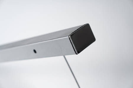 Stalp gard, otel zincat, dreptunghiular, fixare in beton, 2 m, 60 x 40 mm [1]