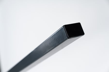Stalpi pentru gard - Stalp gard otel zincat plastifiat GRI ANTRACIT RAL7016, 2.25 m, 60 x 40 mm