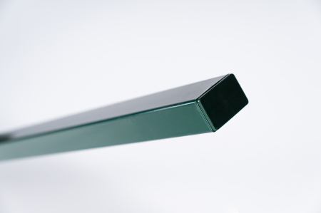 Stalpi pentru gard - Stalp gard otel zincat plastifiat verde RAL6005, 2 m, 60 x 40 mm