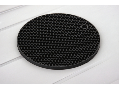 SILICONE MAT FOR HOT POT, COLOR: BLACK [1]