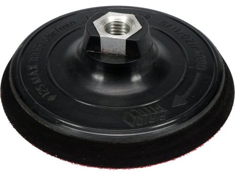 Polizare si polisare - RUBBER DISC FOR ANGLE GRINDER 125MM