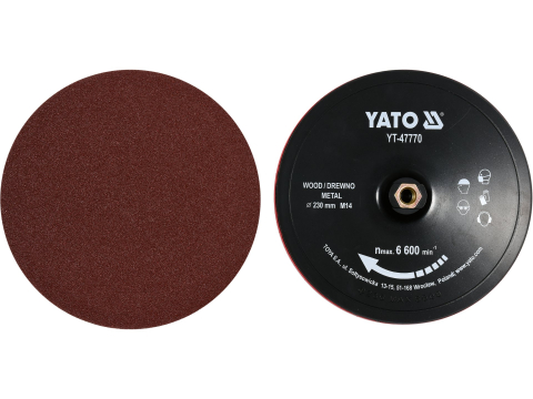 Polizare si polisare - VELCRO PLATE DISC 230MM M14 WITH ACCESSORIES