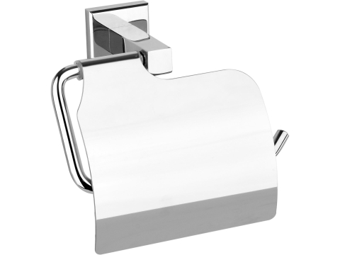 Casă și grădină - TOILET PAPER HOLDER WITH LID QUAD CHROME