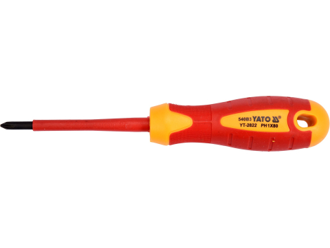 Scule de mana izolate VDE - INSULATED SCREWDRIVER 1000 V PH1X80 MM