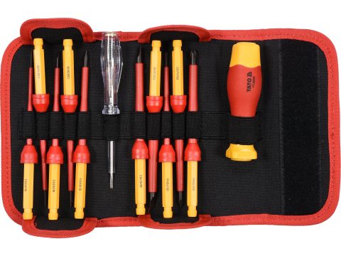 Scule de mana izolate VDE - 12PCS INSULATED CHANGEABLE SCREWDRIVER SET VDE