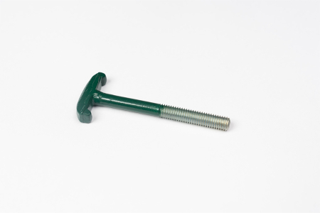 Cleme și Coliere pentru Gard - Suruburi cu cap T pentru fixat panouri de gard Verde RAL6005 cu piulita de siguranta M8
