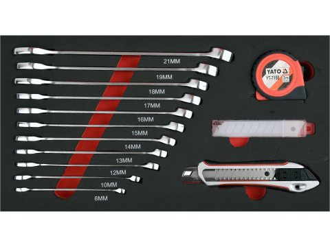TOOL TROLLEY WITH 3 PARTS WITH TOOLS [11]