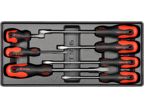 Dulapuri - PVC TRAY WITH 7 PCS SLOTTED SCREWDRIVERS