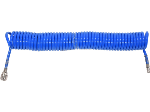 Scule pneumatice - PU SPIRAL RECOIL AIR HOSE 6,5MM X 10MM X 10M BLUE