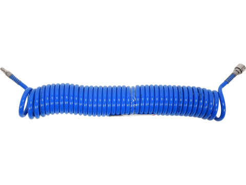 Scule pneumatice - PU SPIRAL RECOIL AIR HOSE 8MM X 12MM X 10M BLUE