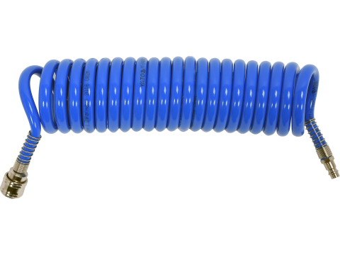 Scule pneumatice - PU SPIRAL RECOIL AIR HOSE 8MM X 12MM X 5M BLUE