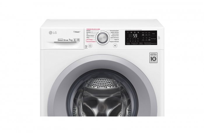 Mașină de spălat LG F2J5HY4W, 7kg, 6 Motion Direct Drive™, Clasa A+++, Steam™, NFC SmartThinQ [3]