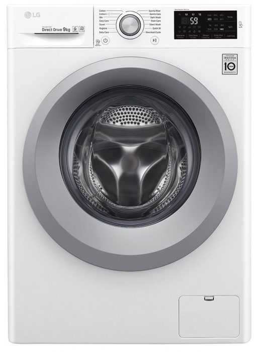Mașină de spălat LG F4J5VN4W, 9Kg, 6 Motion DD, 10 ani garanție, Clasa A+++, NFC Smart ThinQ [1]