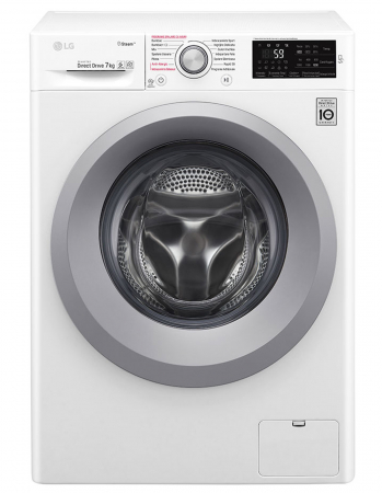 Mașină de spălat LG F2J5HY4W, 7kg, 6 Motion Direct Drive™, Clasa A+++, Steam™, NFC SmartThinQ [1]