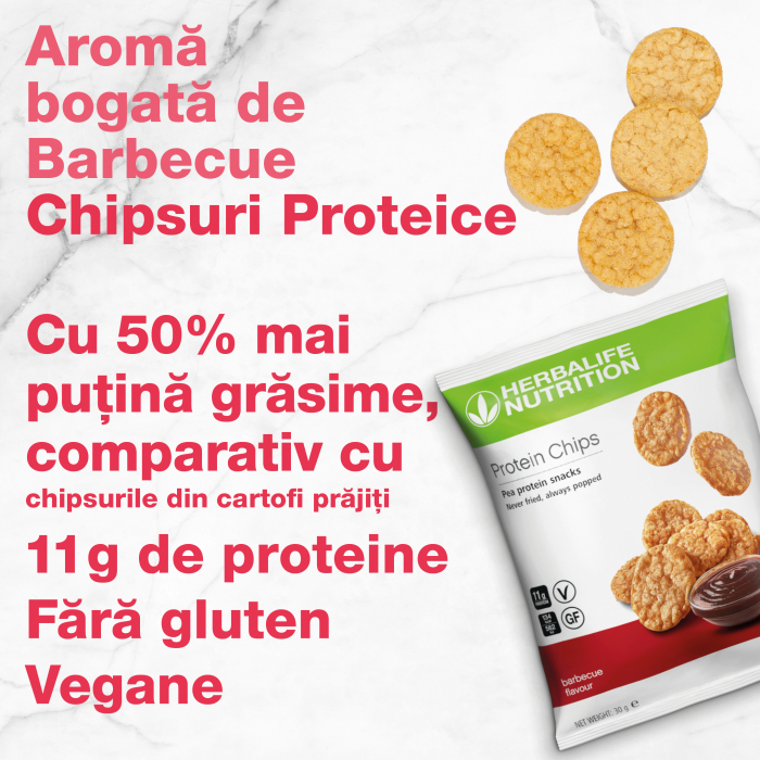 Chipsuri Proteice cu aroma Barbecue - 10 pachete x 30 g [3]