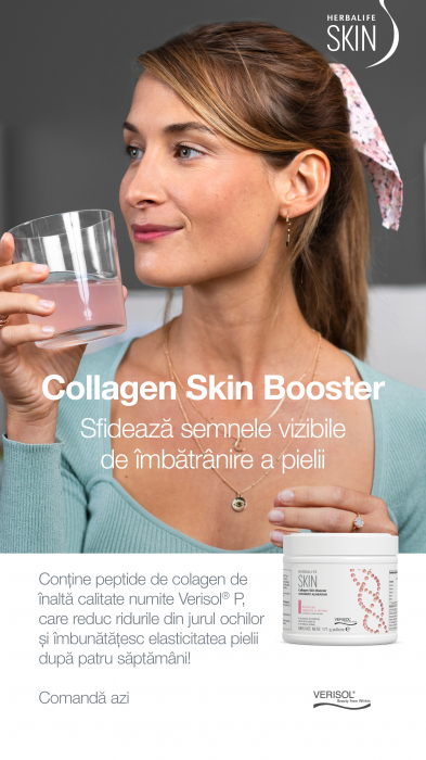 Collagen Skin Booster - Supliment alimentar Căpșune și lămâie 171gr [2]