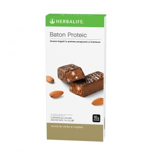 Gustari Herbalife - Batoane proteice Vanilie și migdale Herbalife 14 batoane per cutie