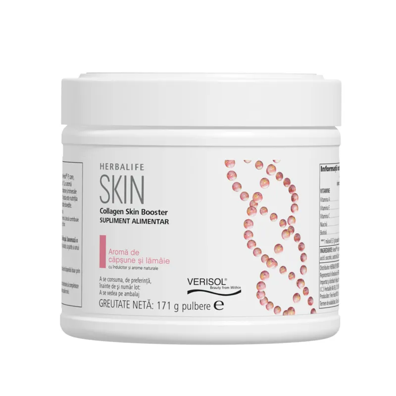 Suplimente Herbalife - Collagen Skin Booster Herbalife Căpșune și lămâie 171gr