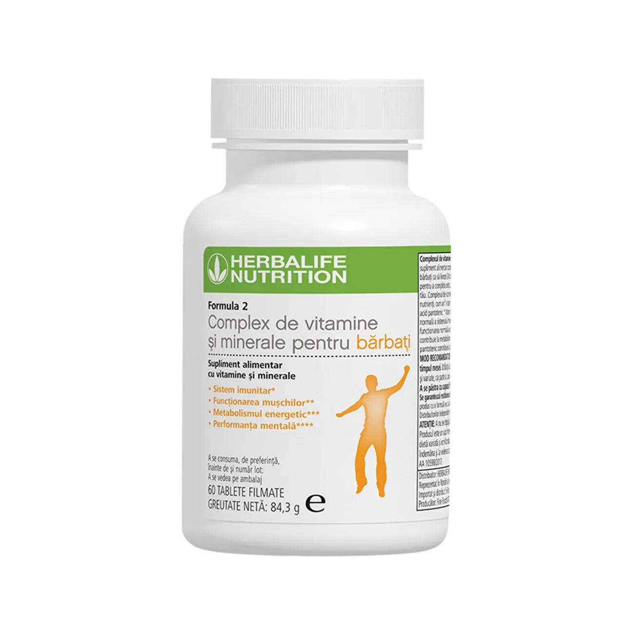 Formula 2 Complex de Vitamine și Minerale pentru Bărbați Herbalife 60 de tablete