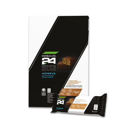 Gustari Herbalife - Batoane Proteice Herbalife24® Achieve Fursecuri cu ciocolată 6 batoane x 60gr
