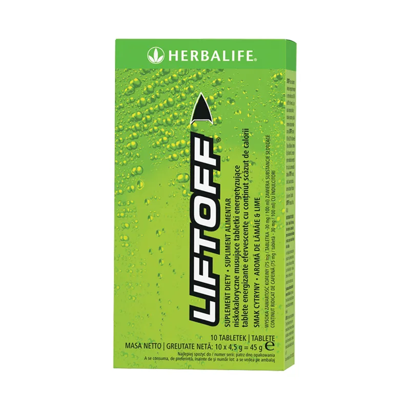 Sport&Energie - LiftOff® Efervescent Băutură energizantă Lămâie-lime 10 tablete per cutie