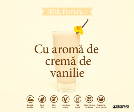 Shake Formula 1 Cremă de vanilie Herbalife 780g [1]