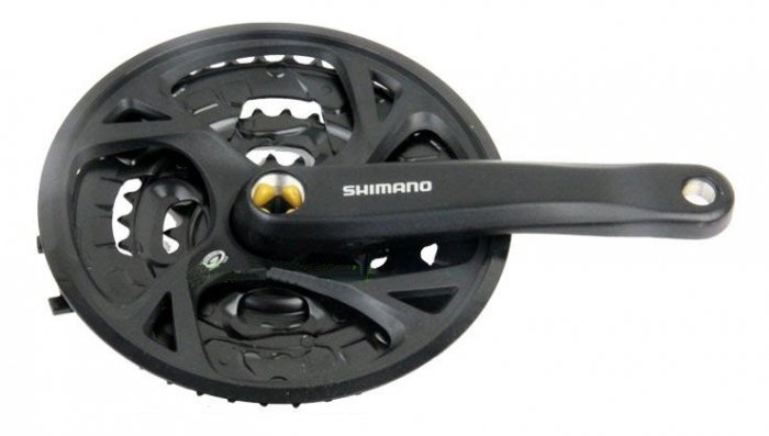 Angrenaj Shimano Acera FC-M371-L, 42x34x24T, 9 viteze, brate 175 mm, negru [2]