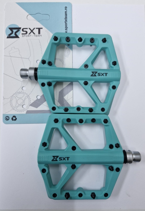 Pedale SXT N-13 Nylon-Fiber Cyan, rulmenti [3]