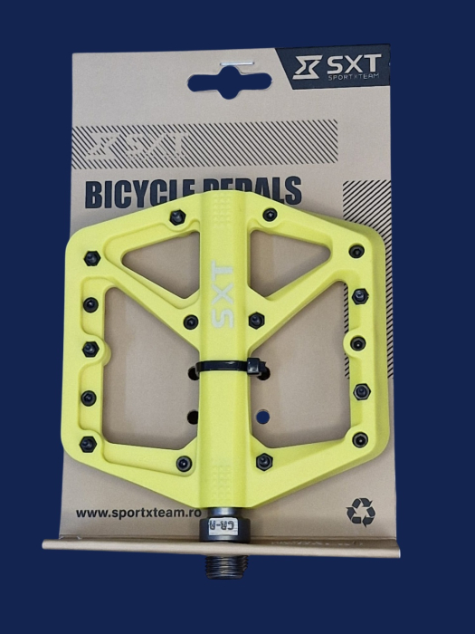 Pedale SXT N-13 Nylon-Fiber Galben, rulmenti [3]