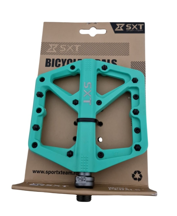 Pedale SXT N-13 Nylon-Fiber Cyan, rulmenti [2]