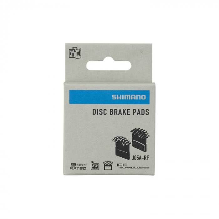 Placute de frana Shimano J05A-RF, rasina, cu aripioare de racire [2]