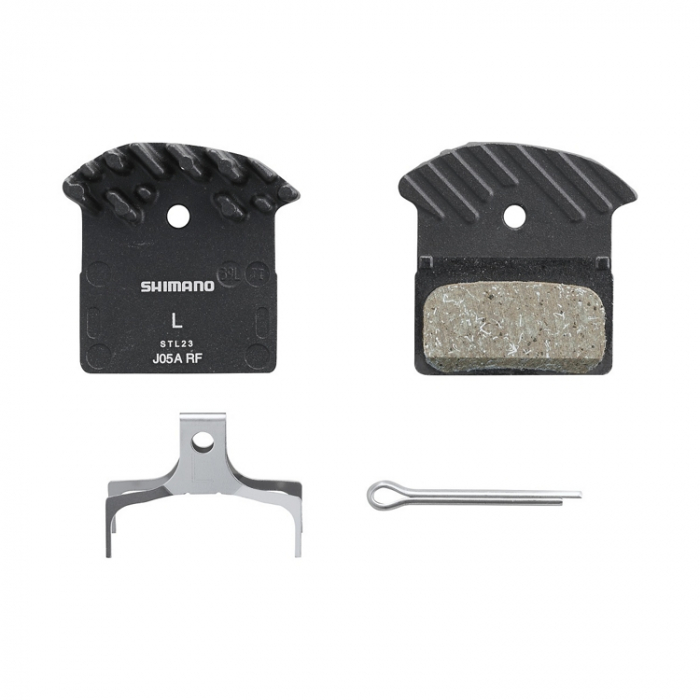 Placute de frana Shimano J05A-RF, rasina, cu aripioare de racire [3]