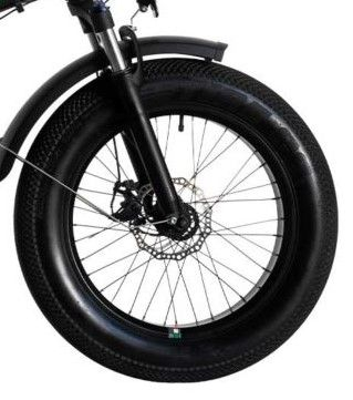 Bicicleta Pliabila FAT e-Big WAYEL E-BIKE 20x4" Sabbia Autonomie 75 km negru-verde [4]