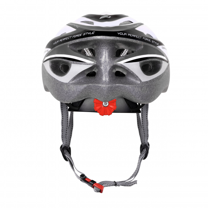 Casca bicicleta Force Hal, alb-negru [7]