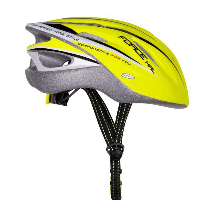 Casca bicicleta Force Hal, fluo-negru [3]