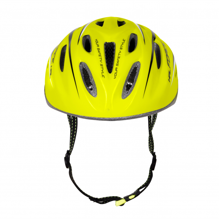 Casca bicicleta Force Hal, fluo-negru [4]