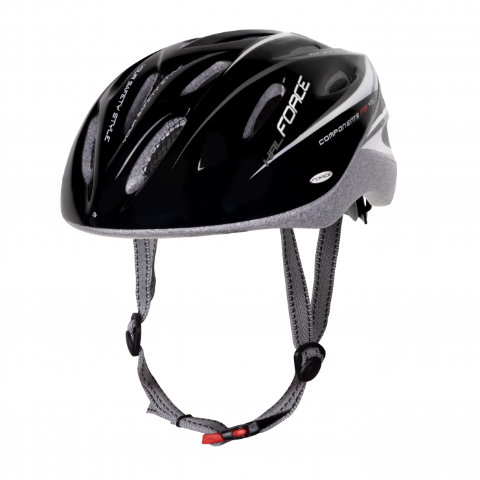 Casca bicicleta Force Hal, negru-gri-alb [5]