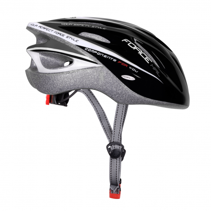 Casca bicicleta Force Hal, negru-gri-alb [6]