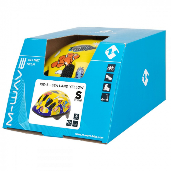 Casca copii M-Wave Sea Land galben S (52-57 cm) [5]