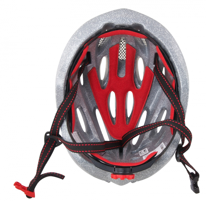 Casca bicicleta Force Hal, negru-rosu-alb [9]