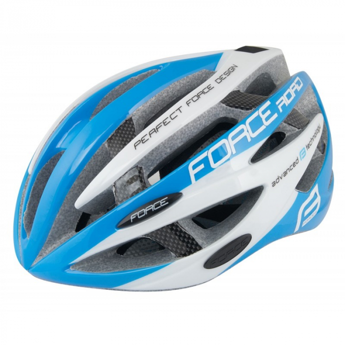 Casca Force Road albastru/alb S-M (54-58 cm) [6]