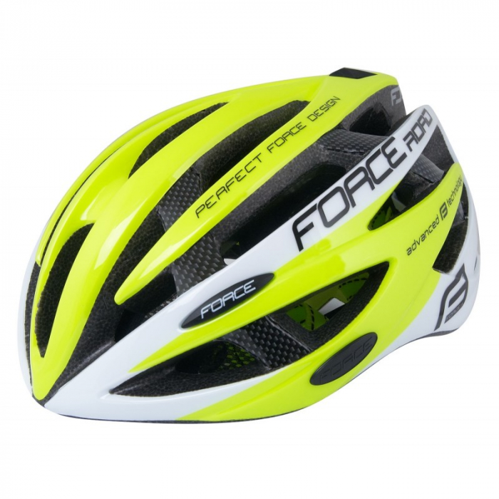 Casca Force Road fluo/alb L-XL (58-63 cm) [5]