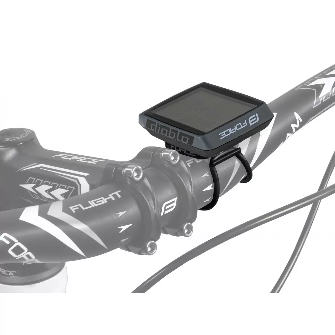 Ciclocomputer Force Diablo, 11 functii, cu fir, negru [3]