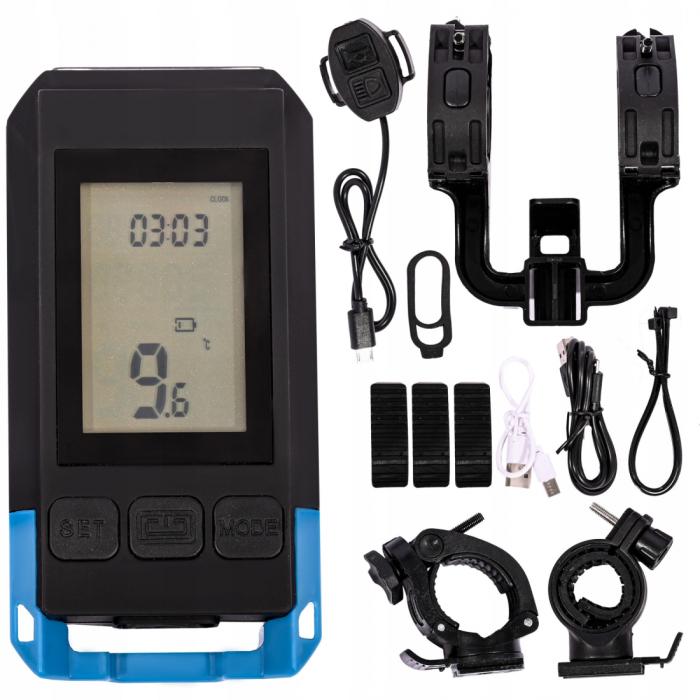 Ciclocomputer si lumina fata Fivestars Compu Light CBL-100 [2]