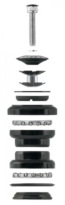 Cuvete externe Force, 1 1/8'' Ahead, negru [2]