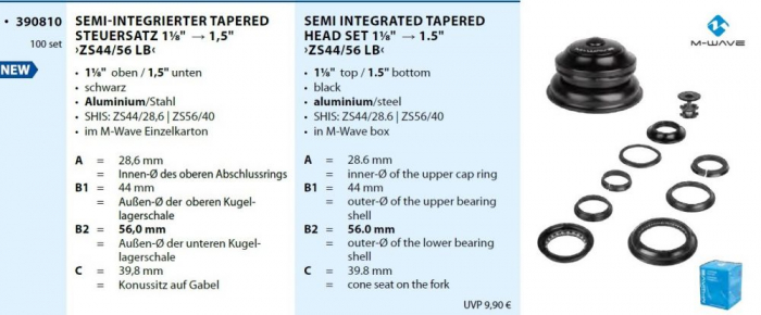 Cuvete semi-integrate M-Wave ZS44/56 LB [6]