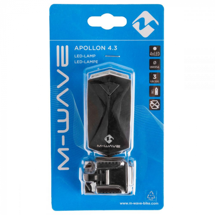 Far fata M-Wave Apollon 4.3, cu baterii [2]